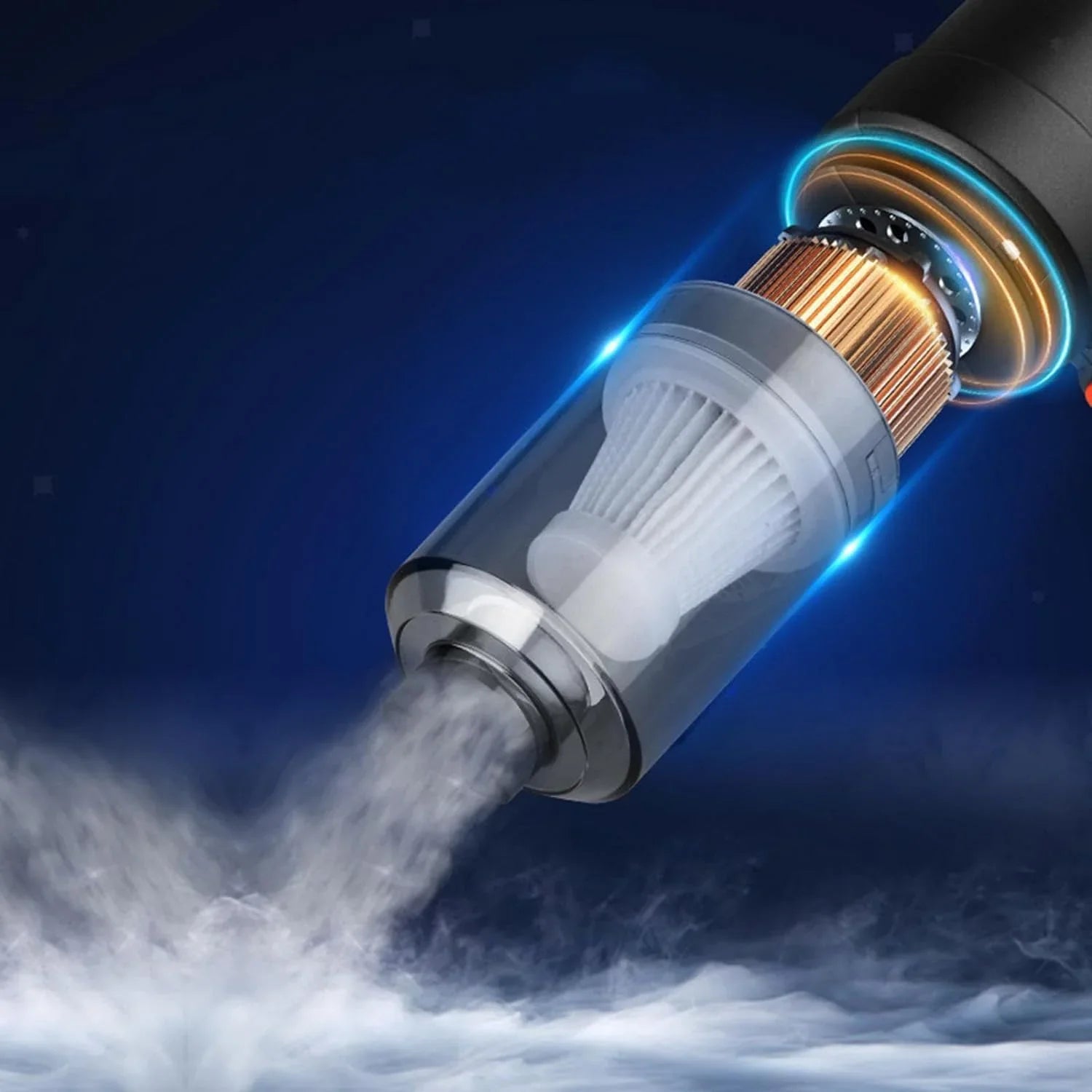 0390 Vacuum Cleaner Dust Collection 2 In 1 Car Vacuum Cleaner High-power Handheld Wireless Vacuum Cleaner Home Car Dual-use Portable Usb Rechargeable Mini Car Vacuum For Vehicle Home And Office - warehousetech13