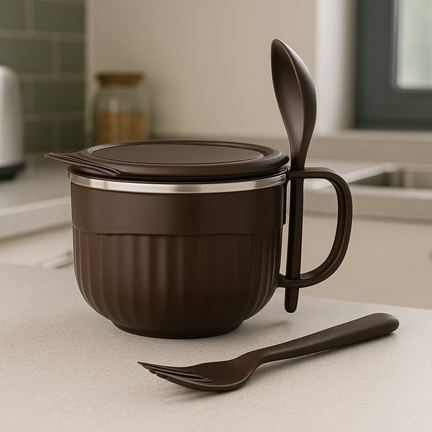Home Chef Tangy Twist Insulated Lunch Bowl (Approx 650ml 1 Pc) - warehousetech13