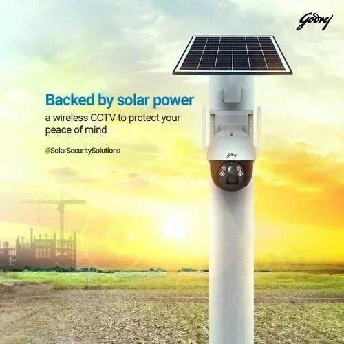 Godrej Ace Pro Green 4MP IP66 PTZ Solar Sim CCTV Camera with 4G Support, Human Detection, 2 Way Talk, Works with Alexa & Battery Backup of 36 hrs - warehousetech13