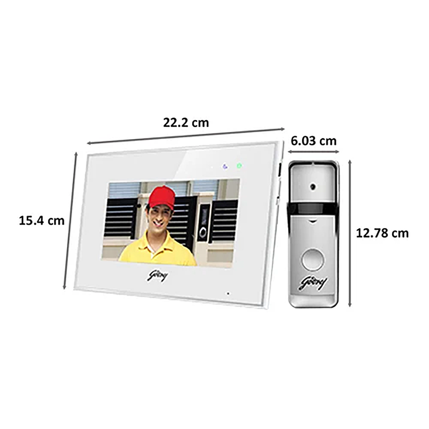 Godrej Seethru Contactless Video Door Phone 7" - warehousetech13