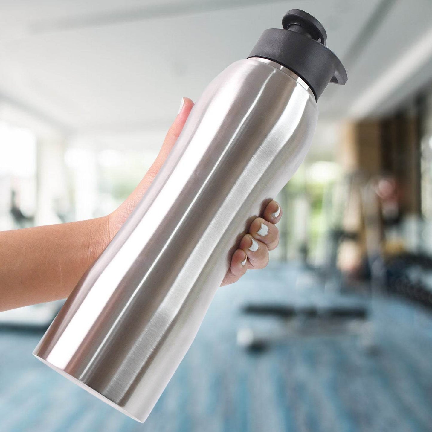 Stainless Steel Double Wall Vacuum-insulated Drink Water Bottle (1000 Ml Approx) - warehousetech13
