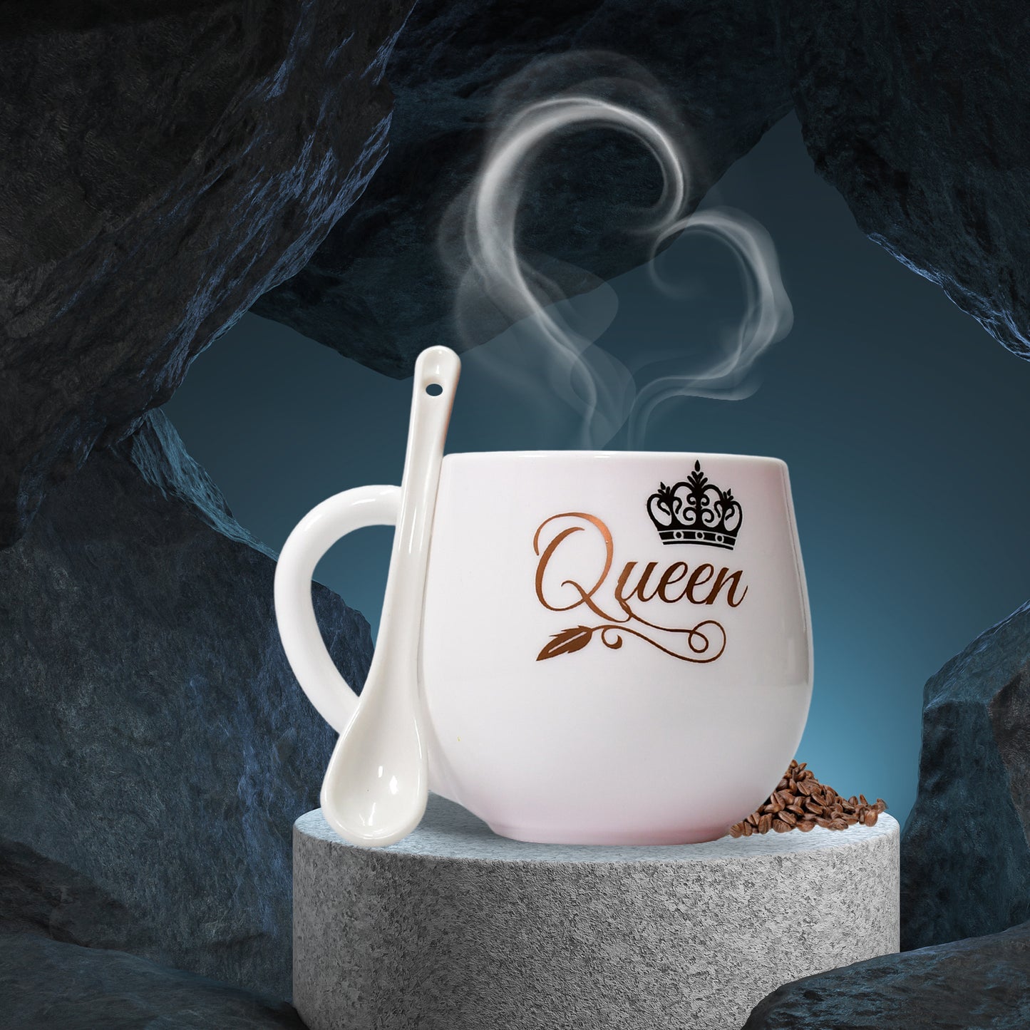 4975 Multi Design Coffee Mug With Spoon And Box Packing. Ceramic Mugs To Gift Your Best Friend Tea Mugs Coffee Mugs Microwave Safe. - warehousetech13