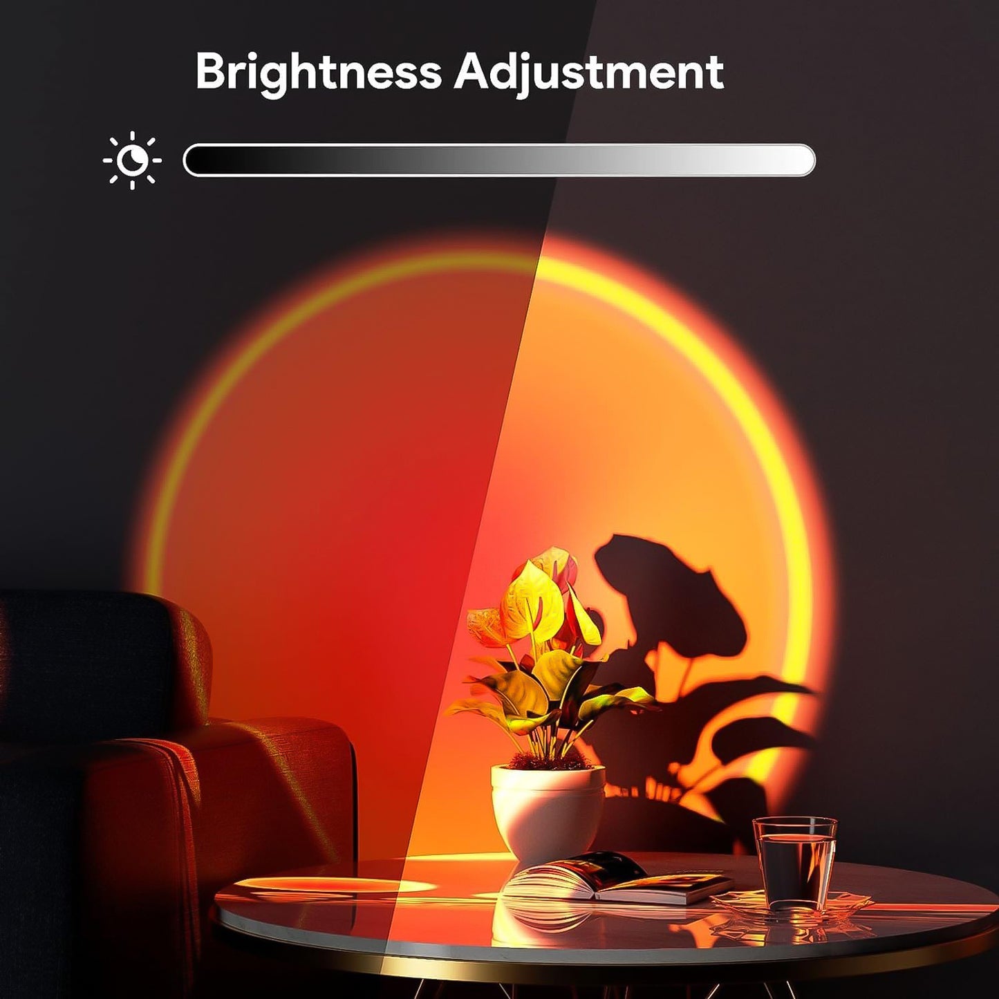 6423 4 Colors Sunset Lamp Sunset Projection Lamp Led Night Lights - warehousetech13