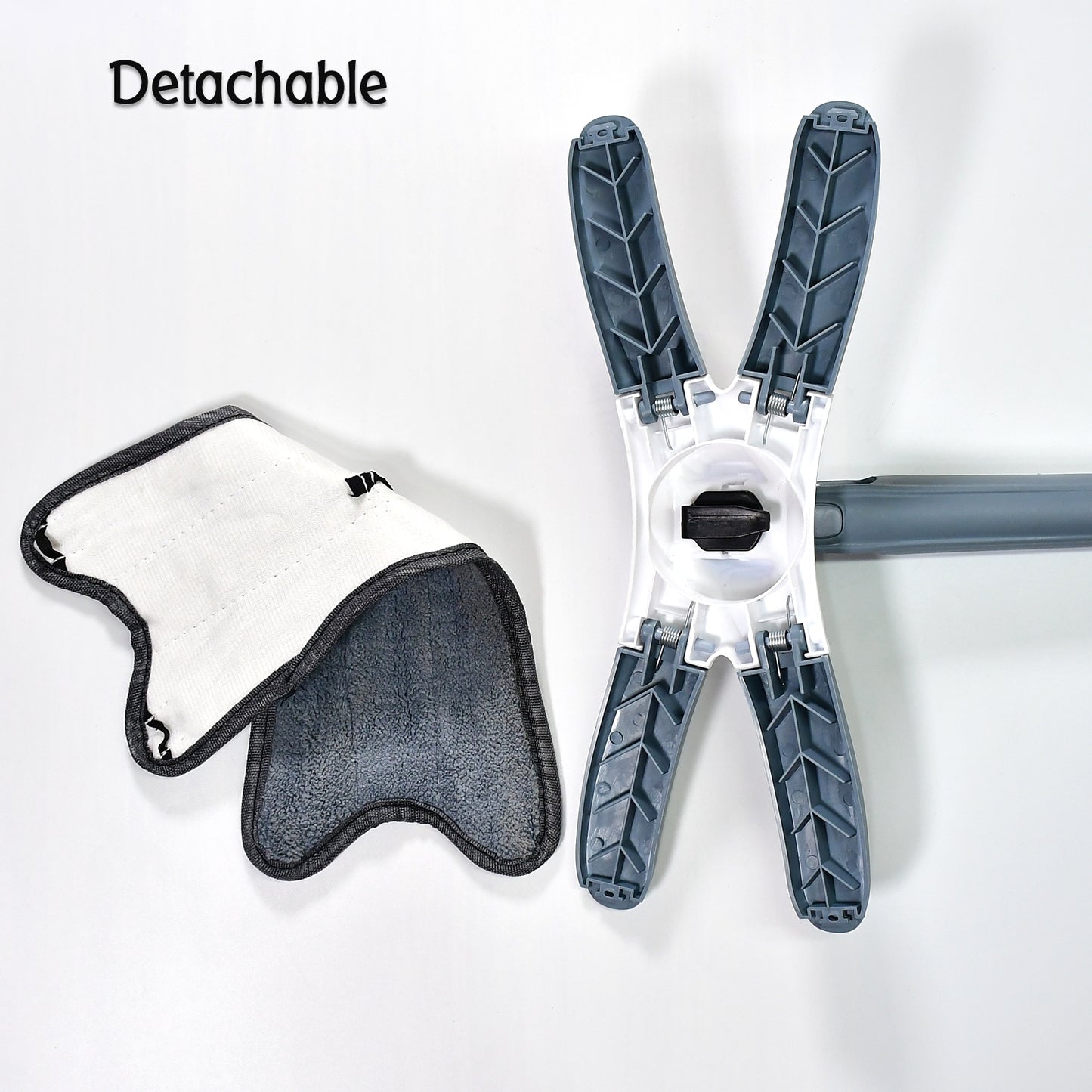 X Shape Mop Or Floor Cleaning Hands-free Squeeze Microfiber Flat Mop System 360 Flexible Head Wet And Dry Mop For Home Kitchen With 1 Super-absorbent Microfiber Pads. - warehousetech13