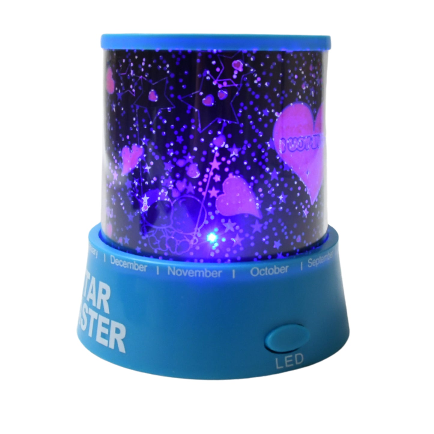 Led Projector Night Light Amazing Lamp 3 Battery Operated Lamps Rotation With The Music Function Master For Kids Bedroom Home Decoration Nightromantic Gift (Battery Not Included 1 Pc) - warehousetech13