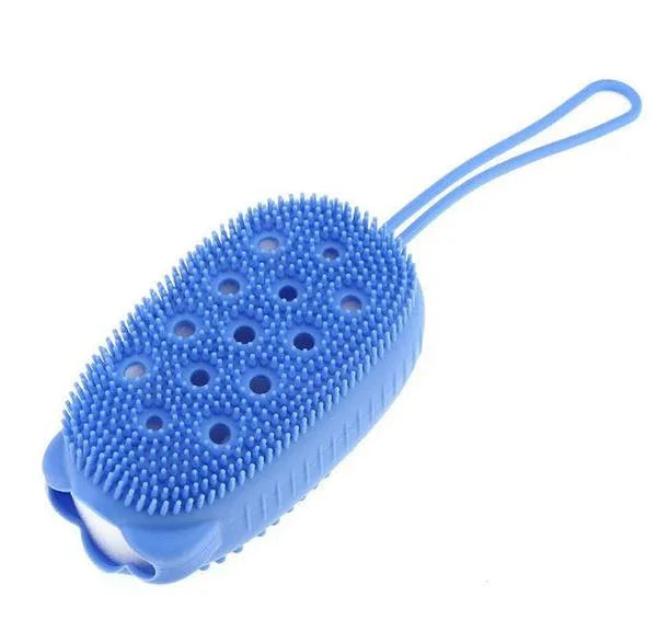 Silicone Bubble Bath Spa Super Soft Body Scrubbing Brush - warehousetech13
