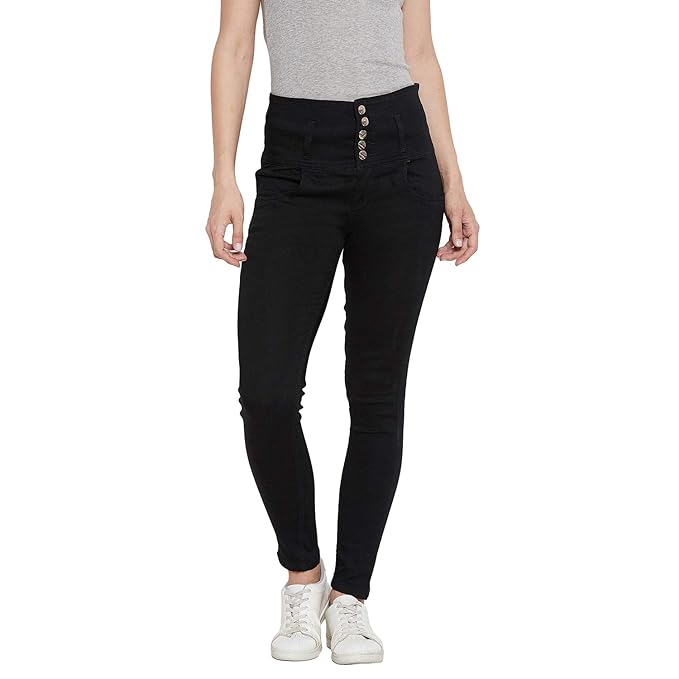 Black Women's Slim Fit Jeans - warehousetech13