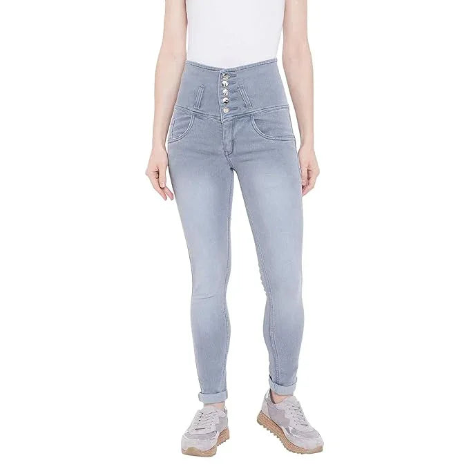 Grey Women's Slim Fit Jeans - warehousetech13