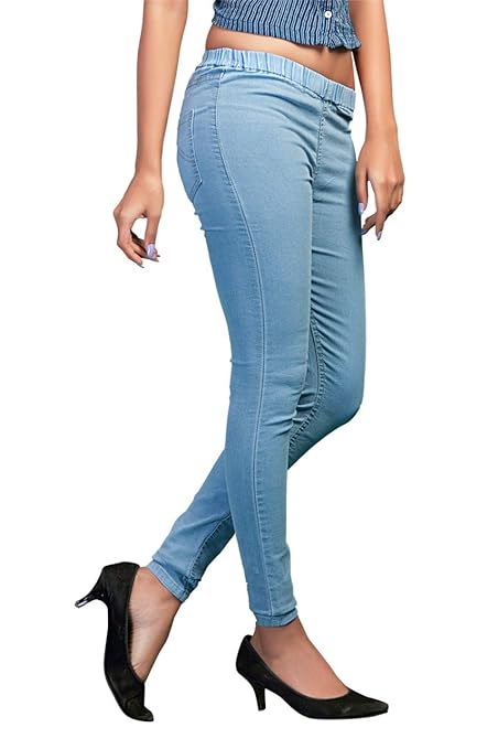 Classy Blue Womens Slim Fit Denim Stretchable Jeggings - warehousetech13