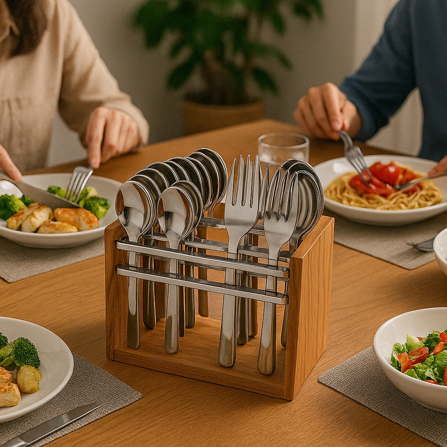 Apex Premium Stainless Steel Cutlery Set (24 Pc) - warehousetech13