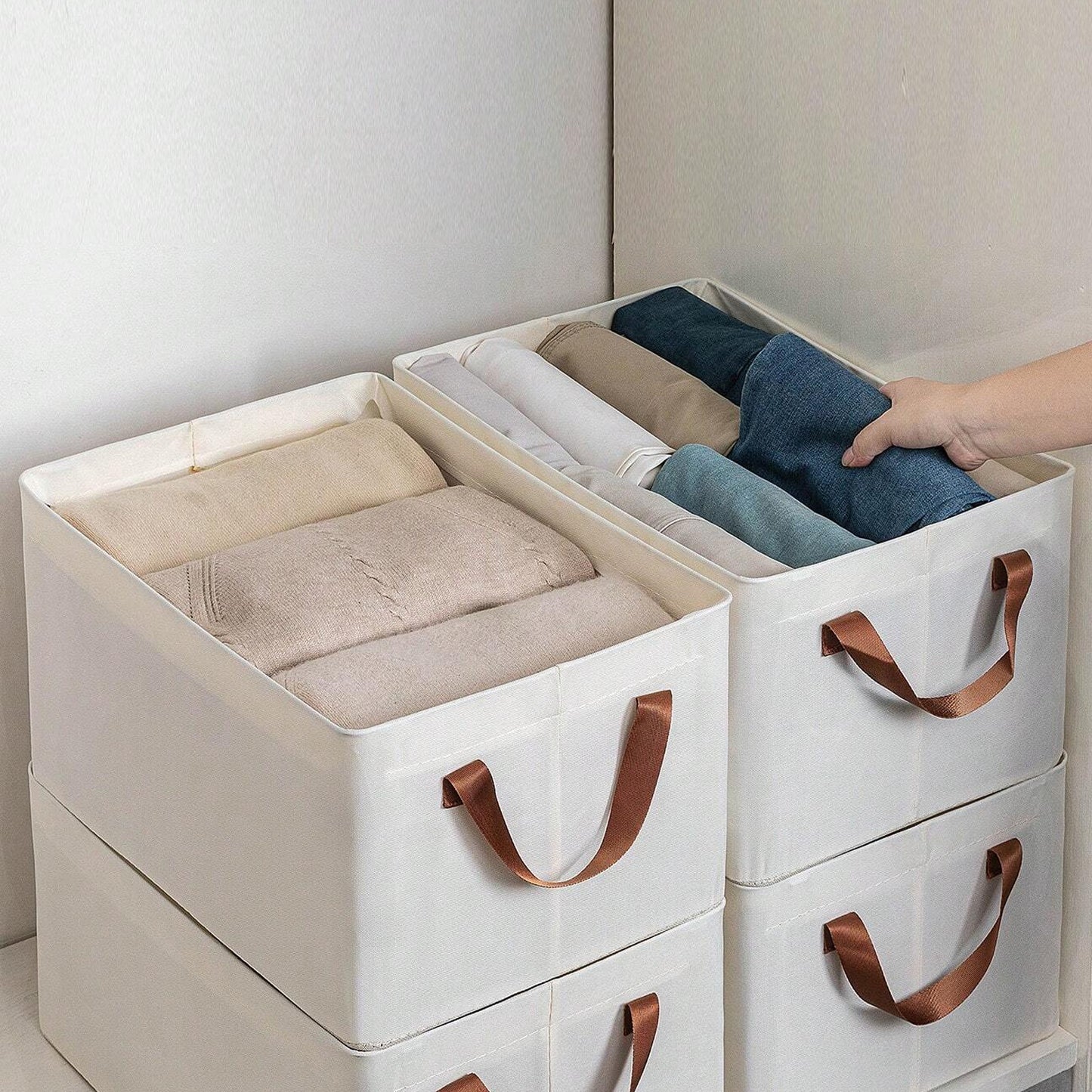 Cloth Storage Baskets Closet Storage Bins (4228 Cm) - warehousetech13