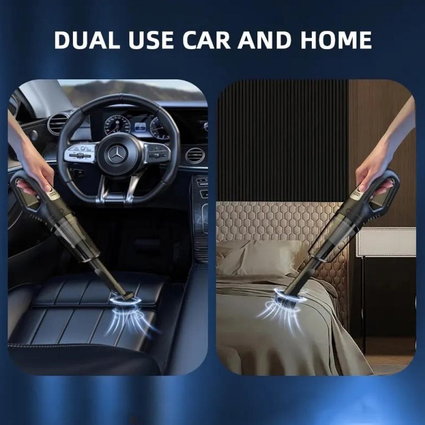Wireless Handheld Car Vacuum Cleaner 2 In1 Dust Buster (1 Set) - warehousetech13