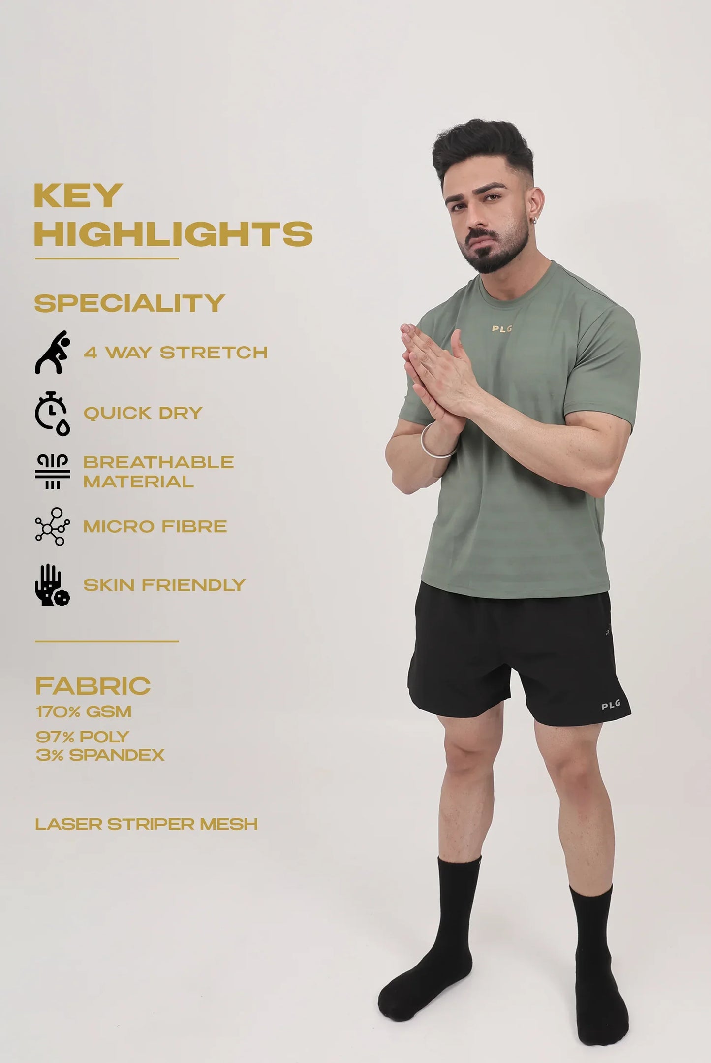 AIR FLOW BASIL- lightweight, highly breathable activewear T‑shirts - warehousetech13