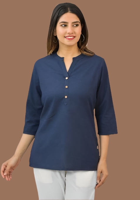 Women Cotton Short Length Kurtis - warehousetech13