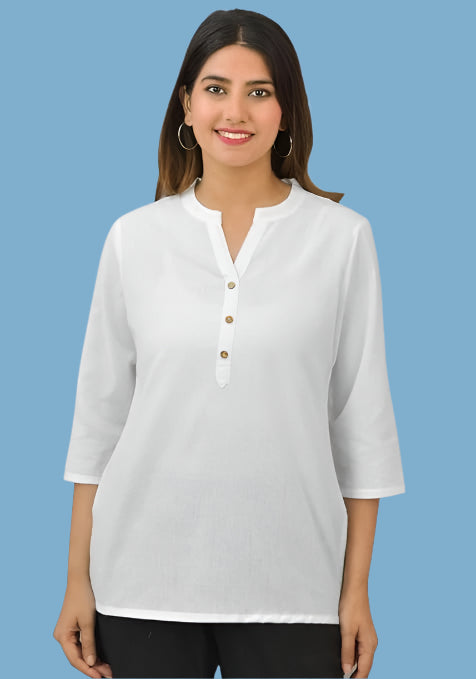 Women Cotton Short Length Kurtis - warehousetech13