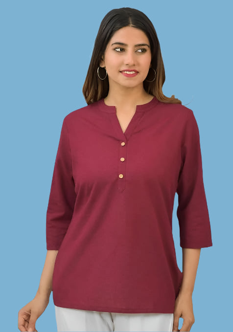 Women Cotton Short Length Kurtis - warehousetech13