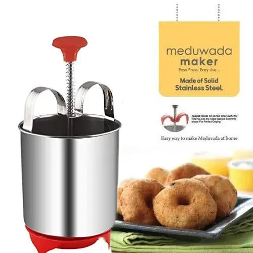 0145b Stainless Steel Medu Vada And Donut Maker For Perfectly Shaped And Crispy Vada Maker - warehousetech13