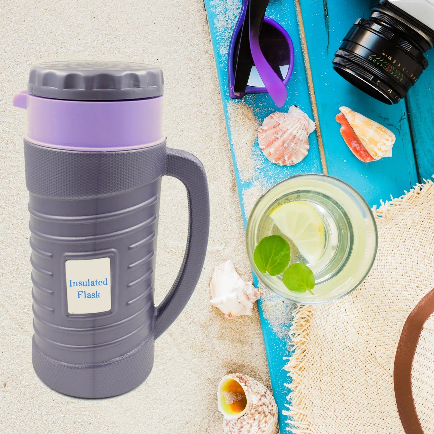 Thermos Insulated Flask Or Hot Kettle Plastic Innner Steel Insulated Tea Kettle Hot And Cold Premium Tea Kettle Kettle Easy To Carry Leak Proof Tea Jug Coffee Jug Water Jug Hot Beverag (1200 Ml 1700ml ) - warehousetech13