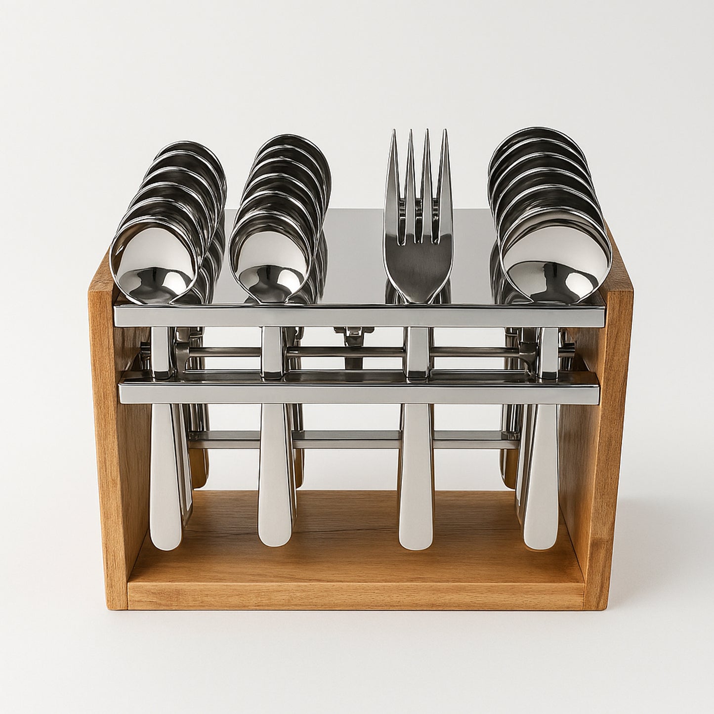 Apex Premium Stainless Steel Cutlery Set (24 Pc) - warehousetech13