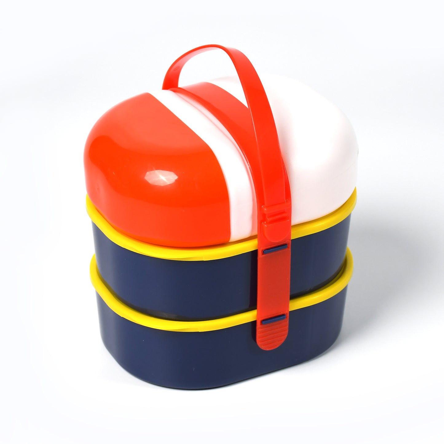 Mr. Chef Smart Lunch Box - Capsule Shape with Strap, Includes Water Bottle & Handle