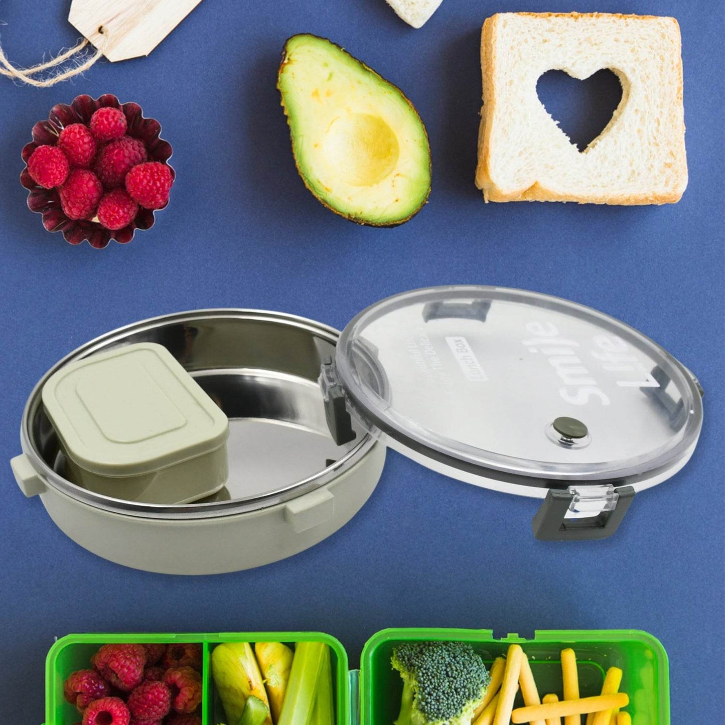 Miracle Stainless Steel Round Lunch Box - warehousetech13