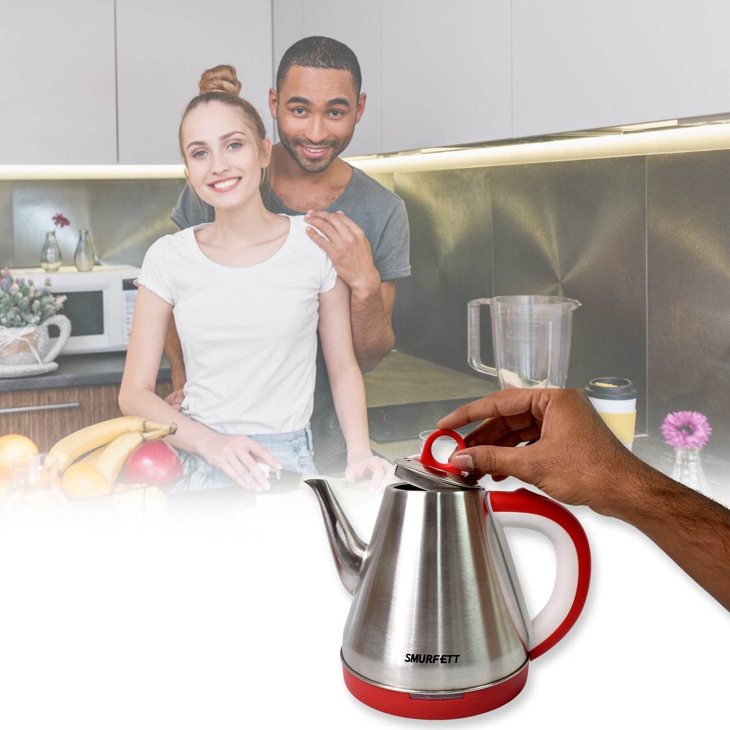 Stainless Steel Large Capacity Electric Kettle (1500w 1.5 Ltr.) - warehousetech13