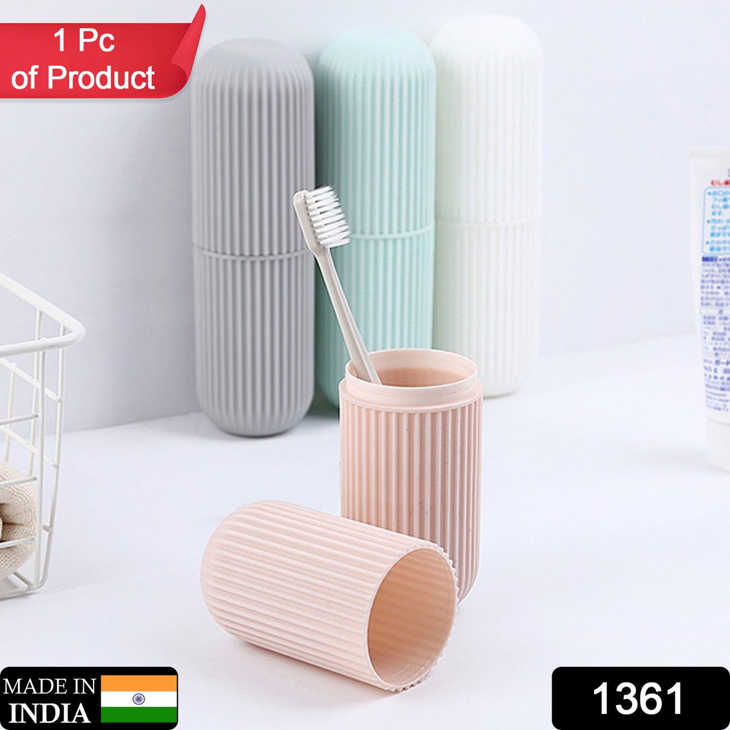 1361 Multipurpose Capsule Shape Portable Travel Storage Bottle - warehousetech13