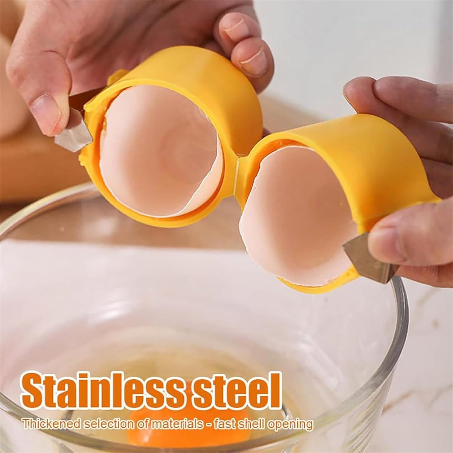 Egg Shell Opener Egg Cracker Tool For Raw Eggs Handheld (1 Pc) - warehousetech13
