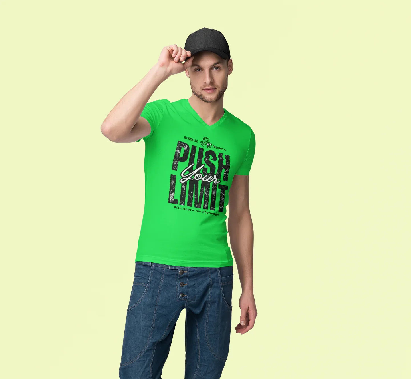 Push Your Limit Motivational Gym T‑Shirt - warehousetech13