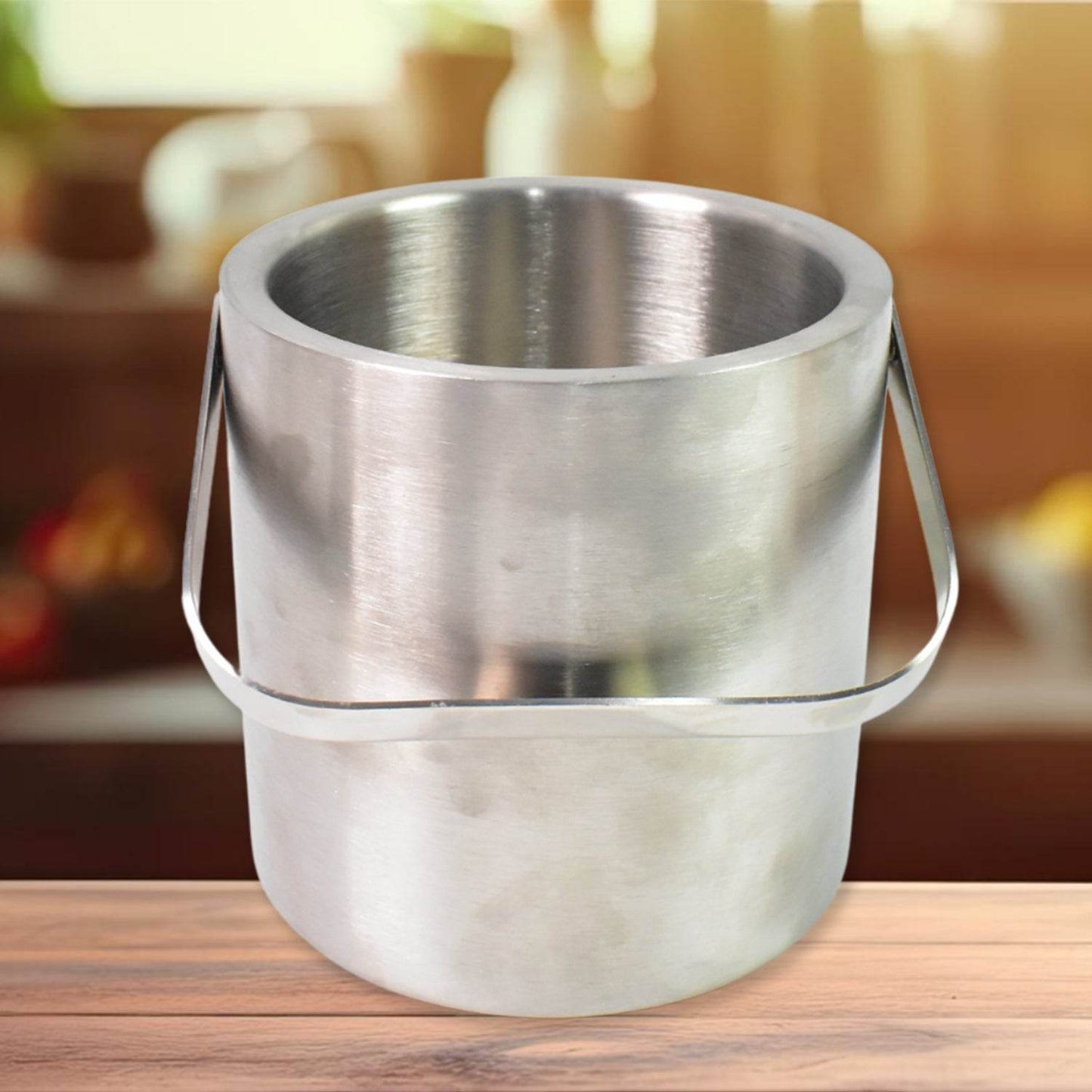 Stainless Steel Ice Buckets With Lid (1.3 Liters Approx) - warehousetech13