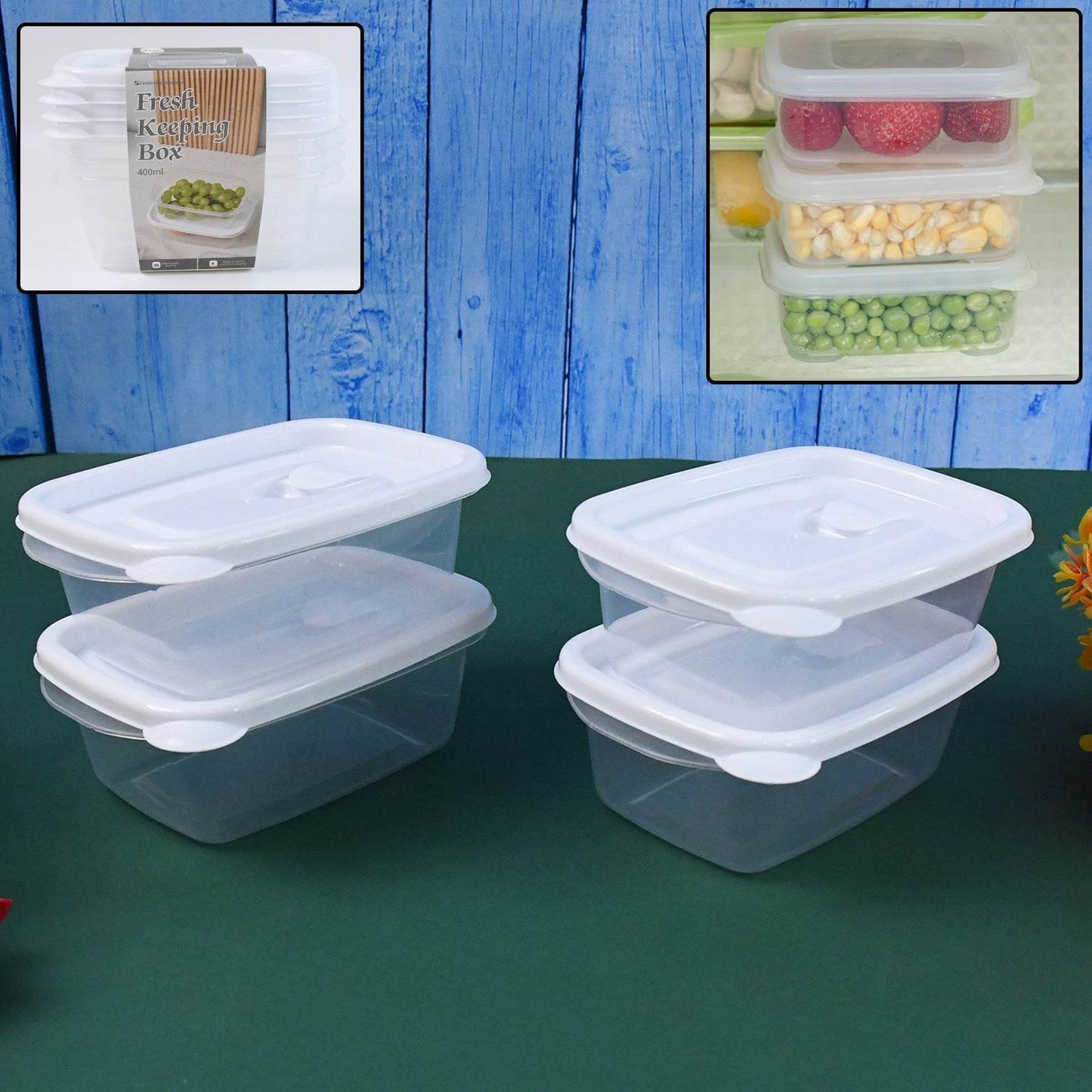 Food Storage Containers-microwave (4 Pc400ml) - warehousetech13