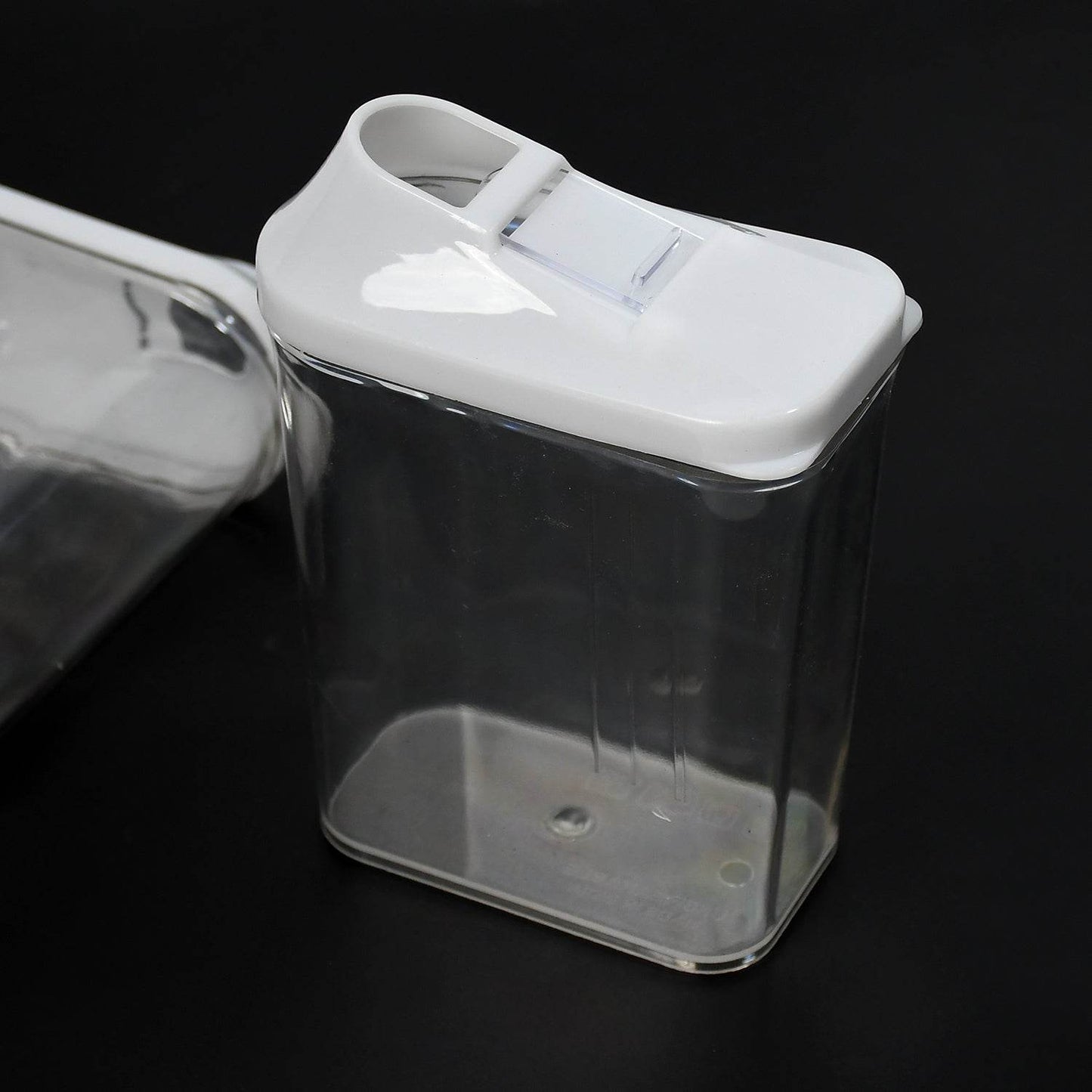 Kitchen Storage Jars Container Set 3pc Transparent Jar Set For Home Kitchen Use - warehousetech13