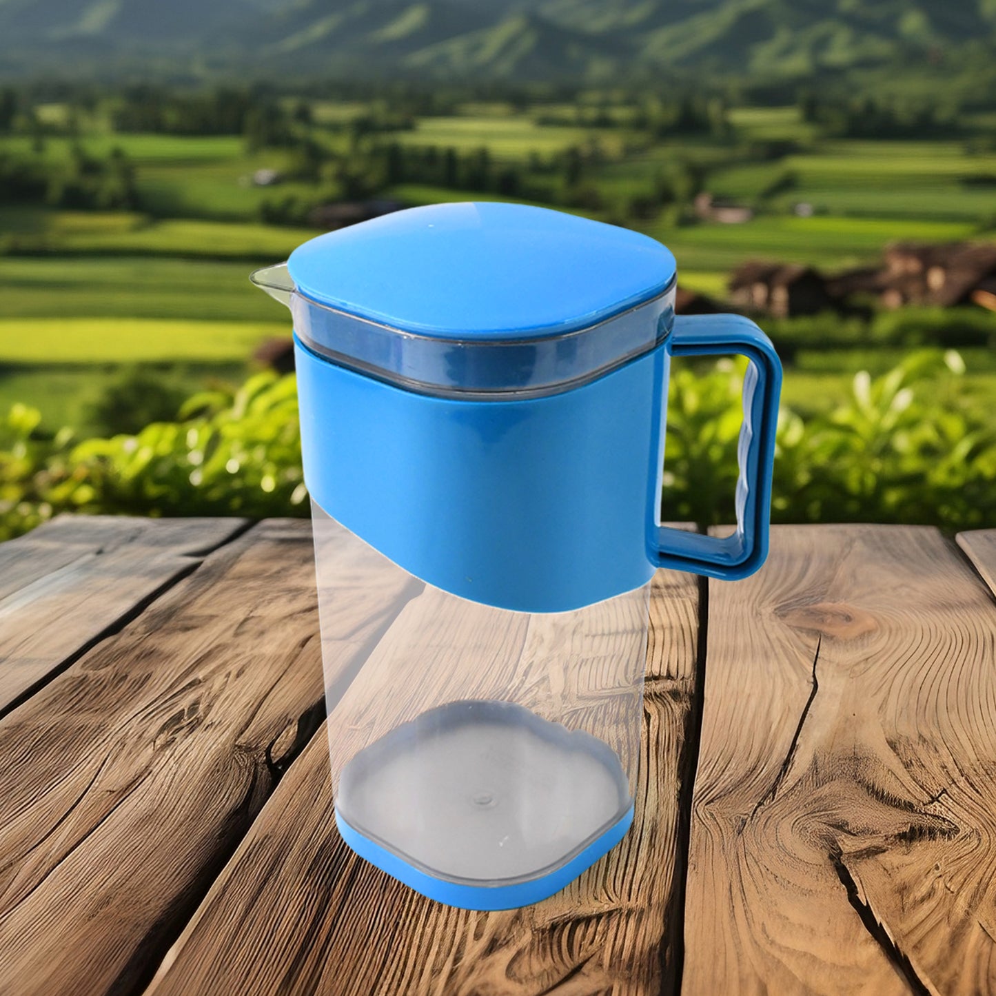 Bpa-free Plastic Water Juice Jug With Lid And Handle 1.8 Litre - warehousetech13