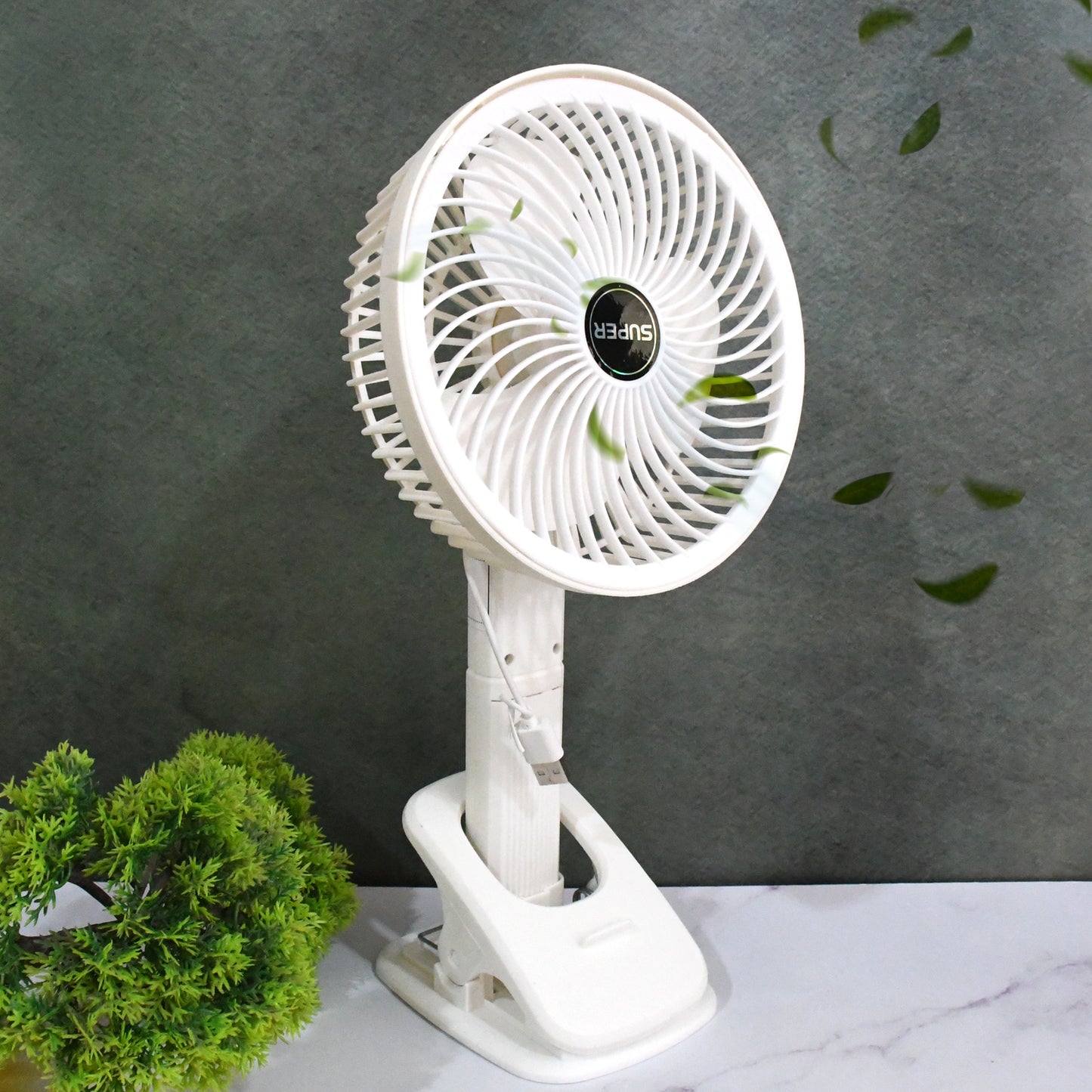 Multifunctional Usb Desk Fan Clipped Fan (1 Pc With Brown Box) - warehousetech13