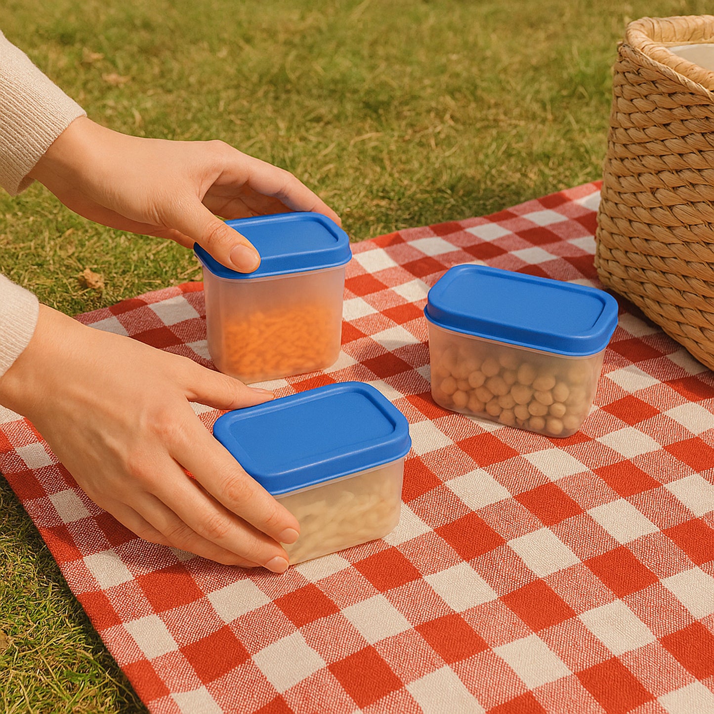 Glory Plastic Storage Container Box Set (4 Pc) - warehousetech13