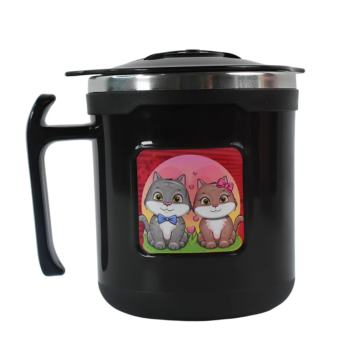 1 Pc Apex Cat Mug 250 Ml Stainless Steel Insulated Inner With Cute Cat Print - warehousetech13