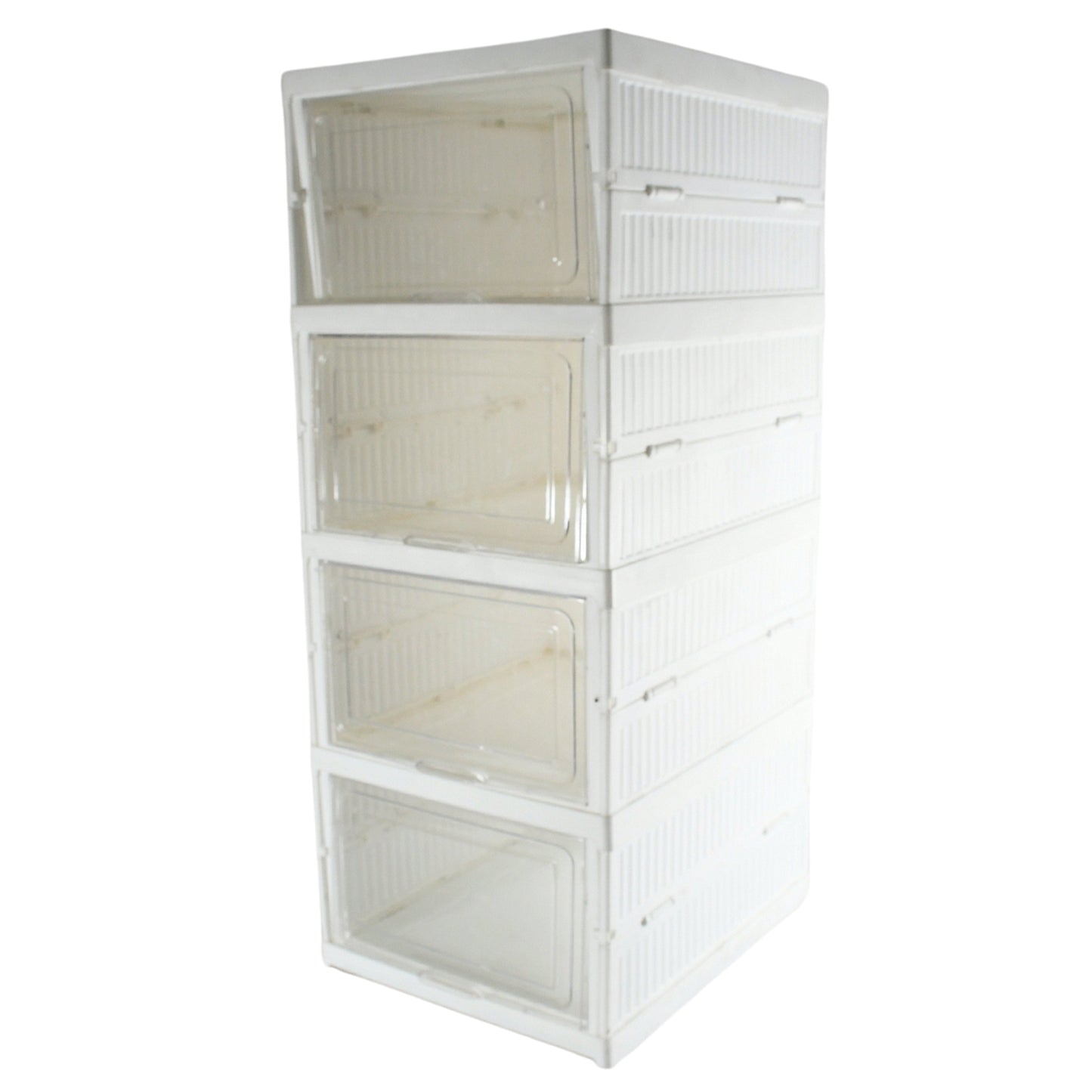 Stackable Multifunctional Storage For Clothes Foldable Drawer Shelf Basket Utility Cart Rack Storage Organizer Cart For Kitchen Pantry Closet Bedroom Bathroom Laundry (4 Layer 1 Pc) - warehousetech13