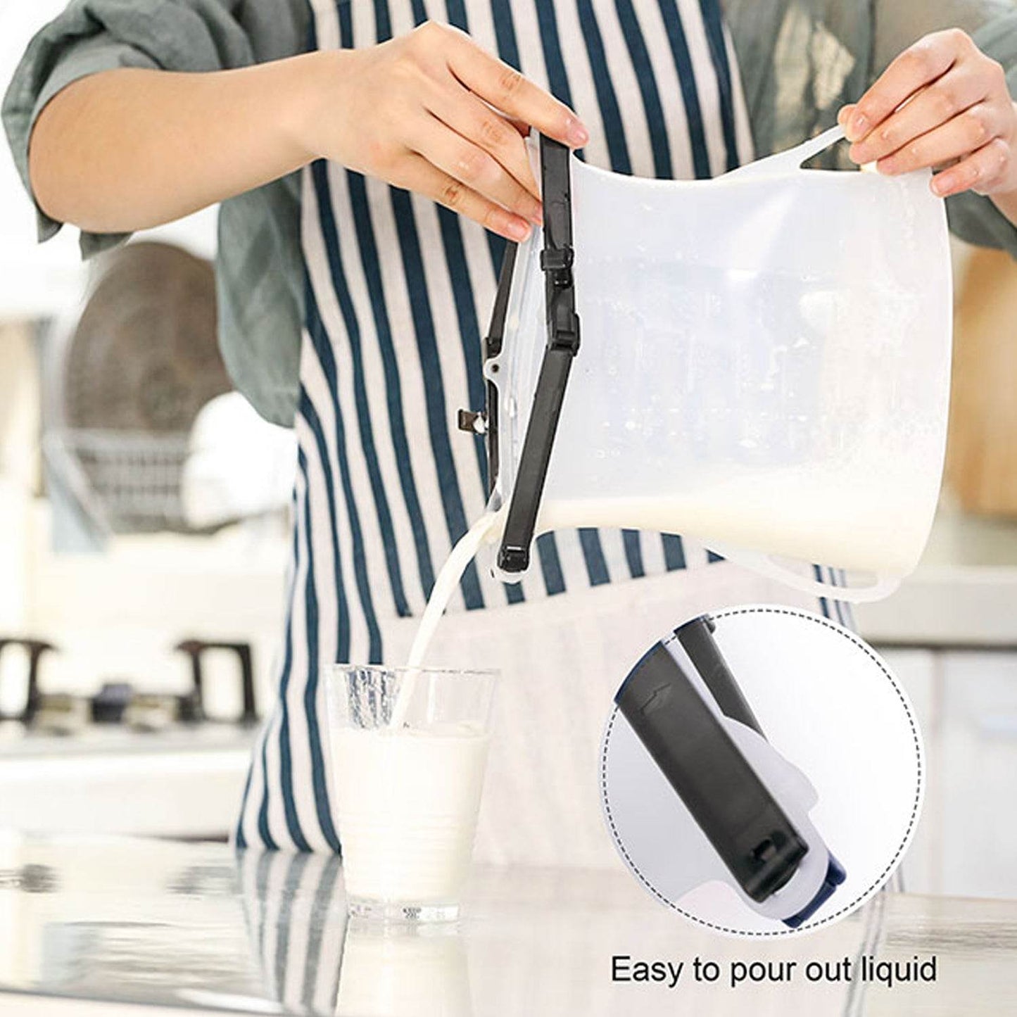 Reusable Silicone Food Storage Bag 3 Bag Set - warehousetech13