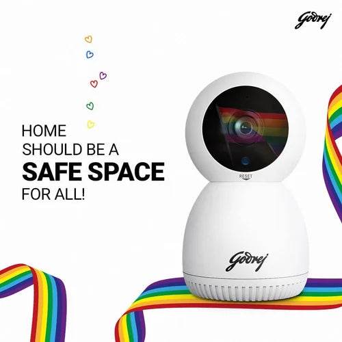 Godrej ACE PRO 3MP Wifi, 2 Way Audio, Smart Motion Tracking, Humanoid Detection, Alarm System Home Camera - warehousetech13