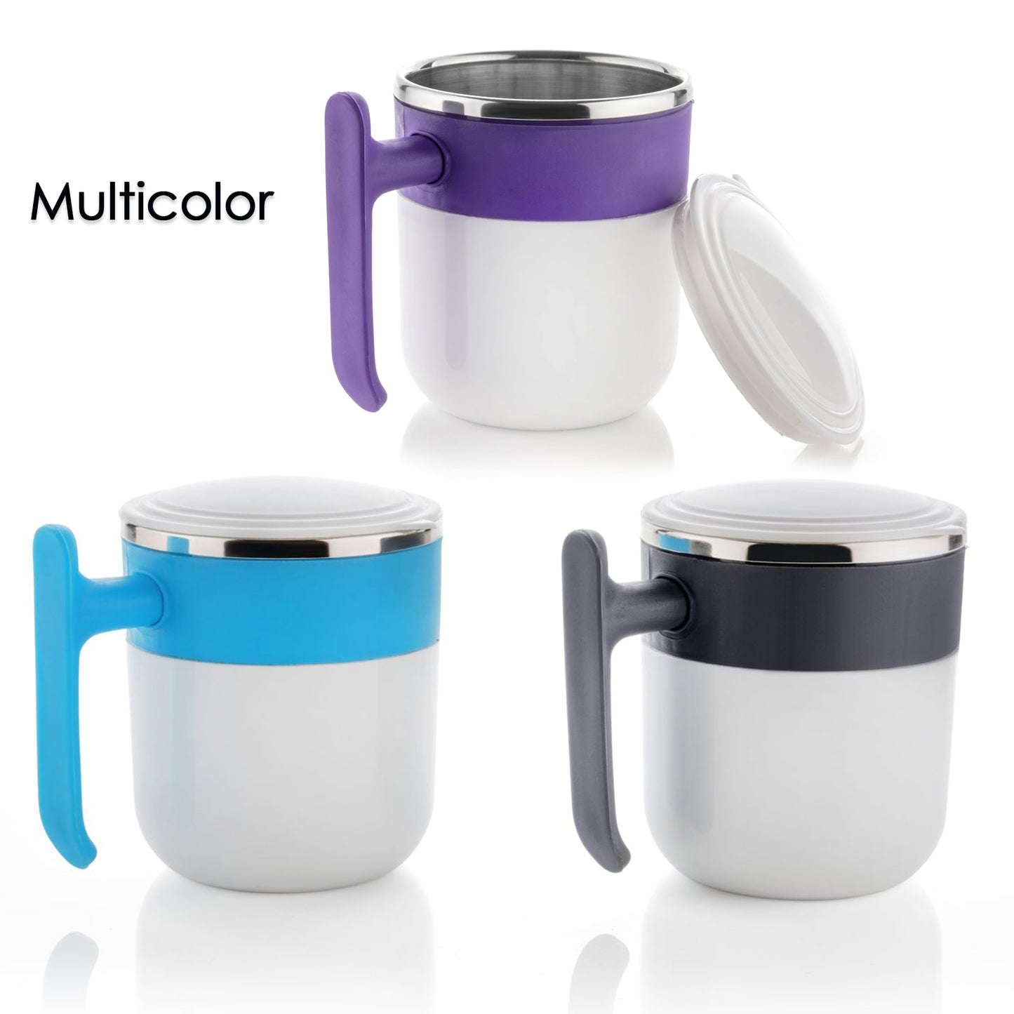 Stainless Steel Lid Cover Hot Coffeetea Mug Hot Insulated Double Wall Stainless Steel Coffee And Milk Cup With Lid - Coffee Cup (1 Pc ) - warehousetech13