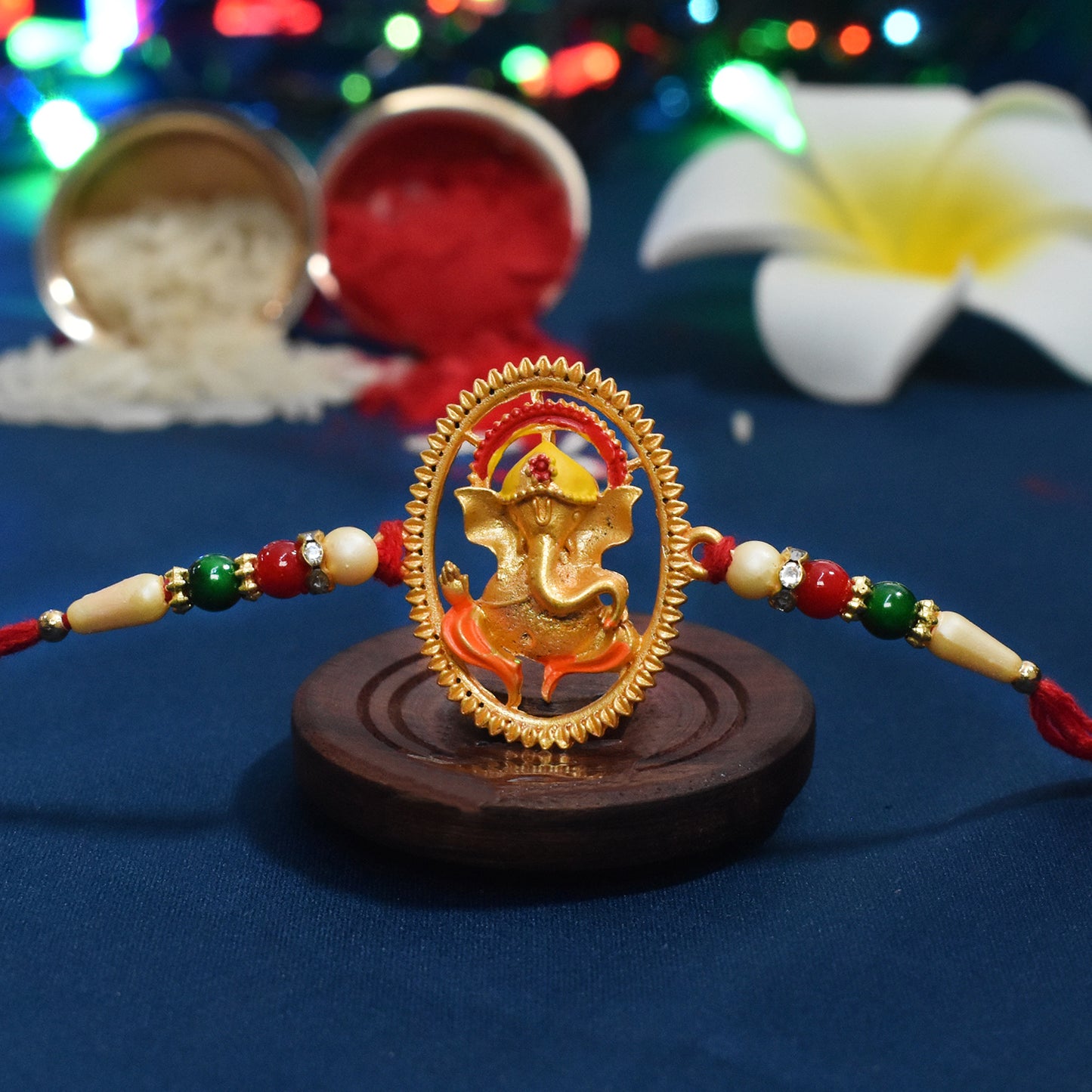Ganesha Designer Rakhi - warehousetech13
