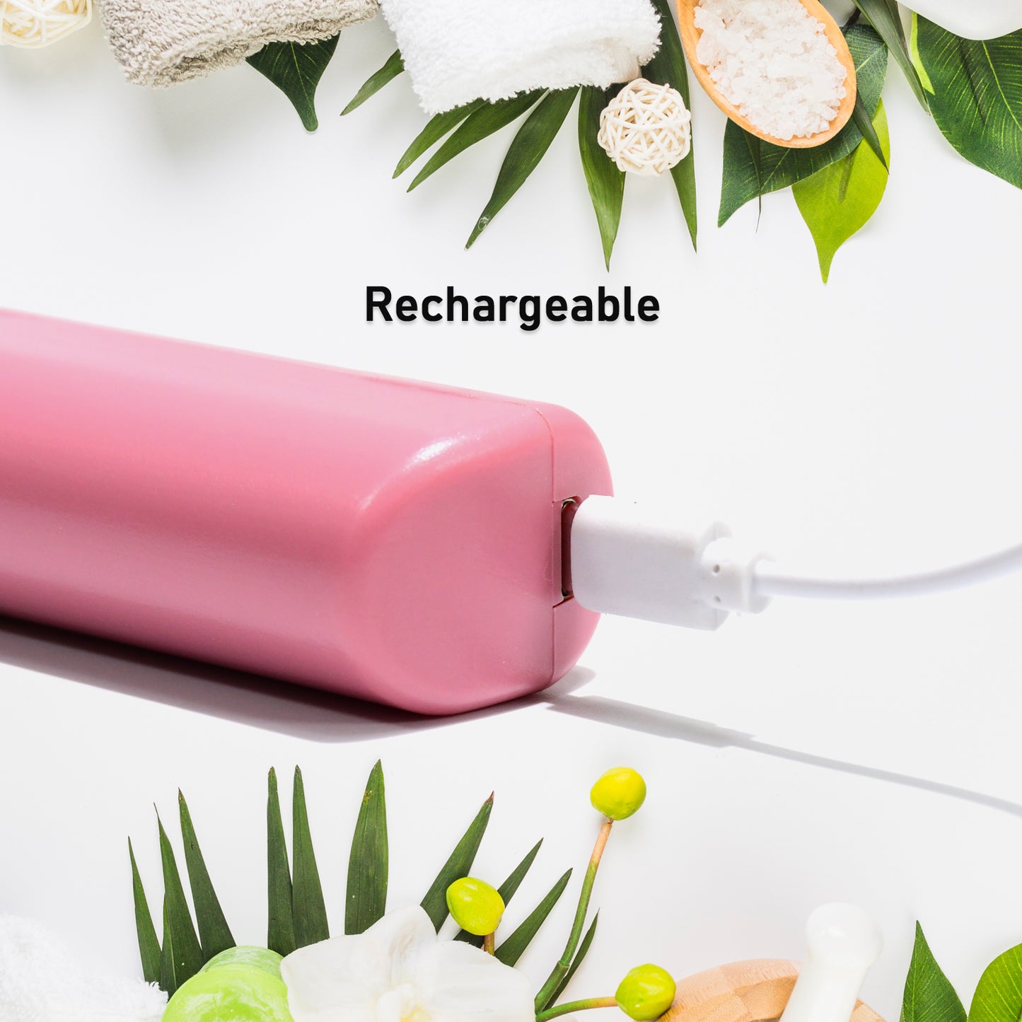 Rechargeable Mini Hair Straightener Travel Portable Usb Charging Cordless Hair Straightener Bursh Three Temperature Adjustments Flat Iron Comb (1 Pc) - warehousetech13