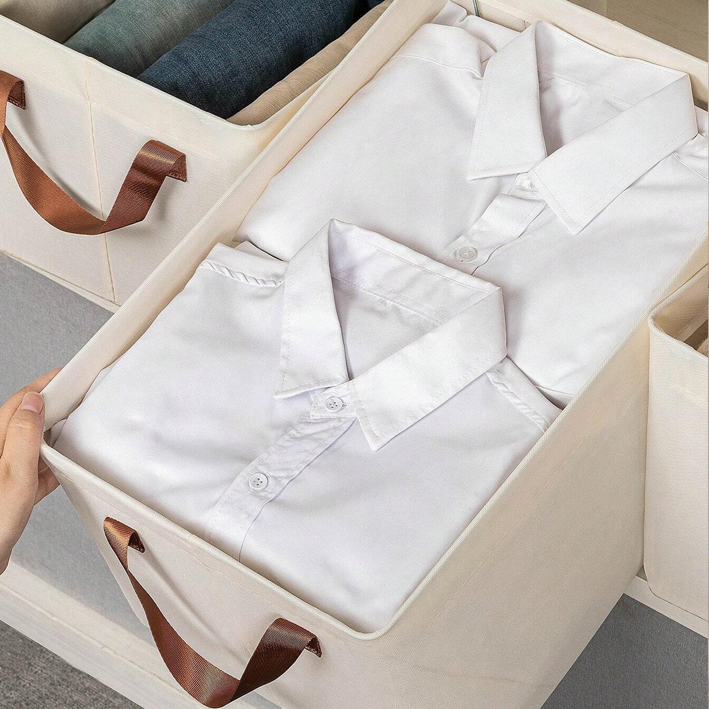 Cloth Storage Baskets Closet Storage Bins (4228 Cm) - warehousetech13