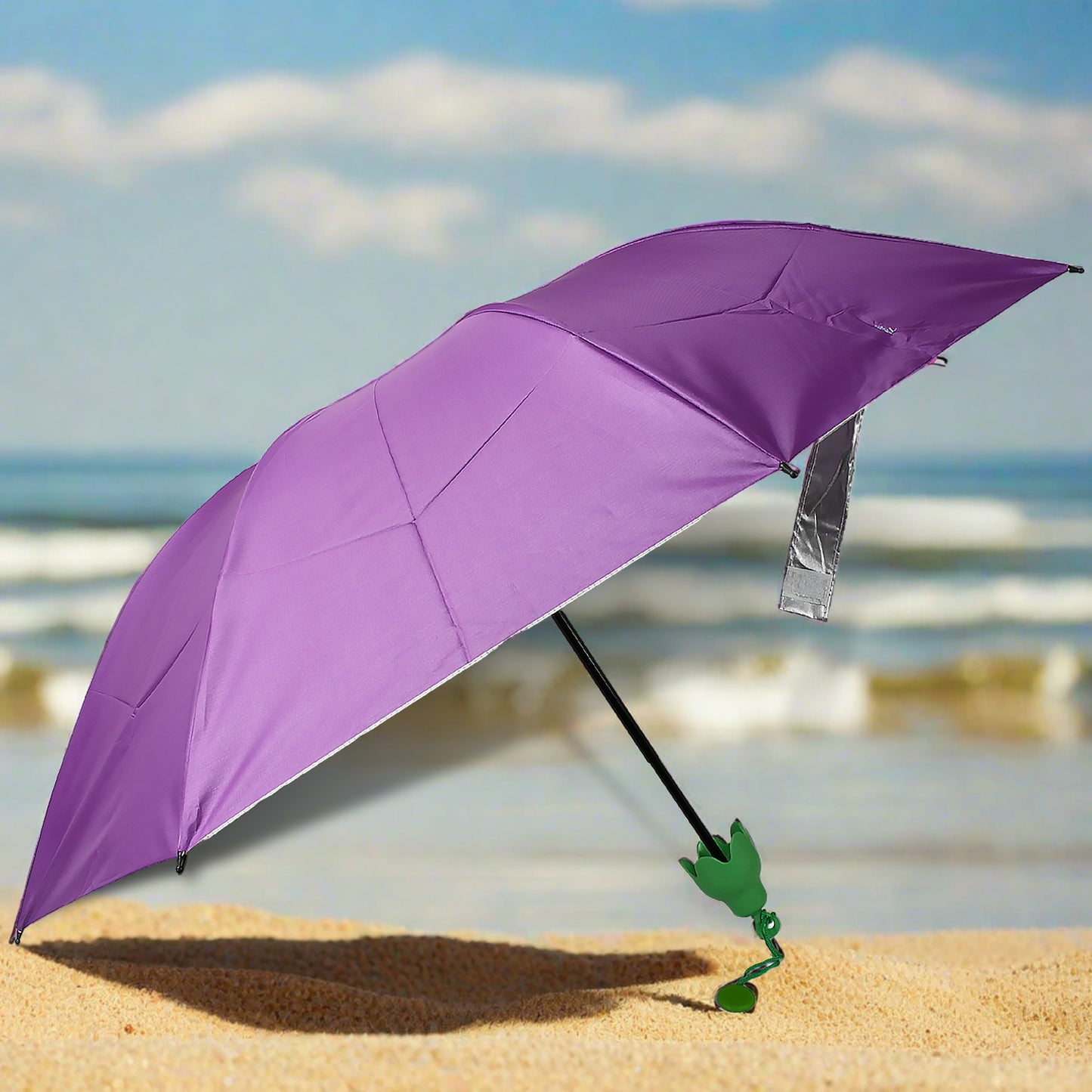 Vegetable Shaped Folding Umbrella Plastic Case Creative Fashion Folding Mini Sun Shade Rain Umbrella Unique Umbrella Sun Uv Protection Cute Design (1 Pc) - warehousetech13