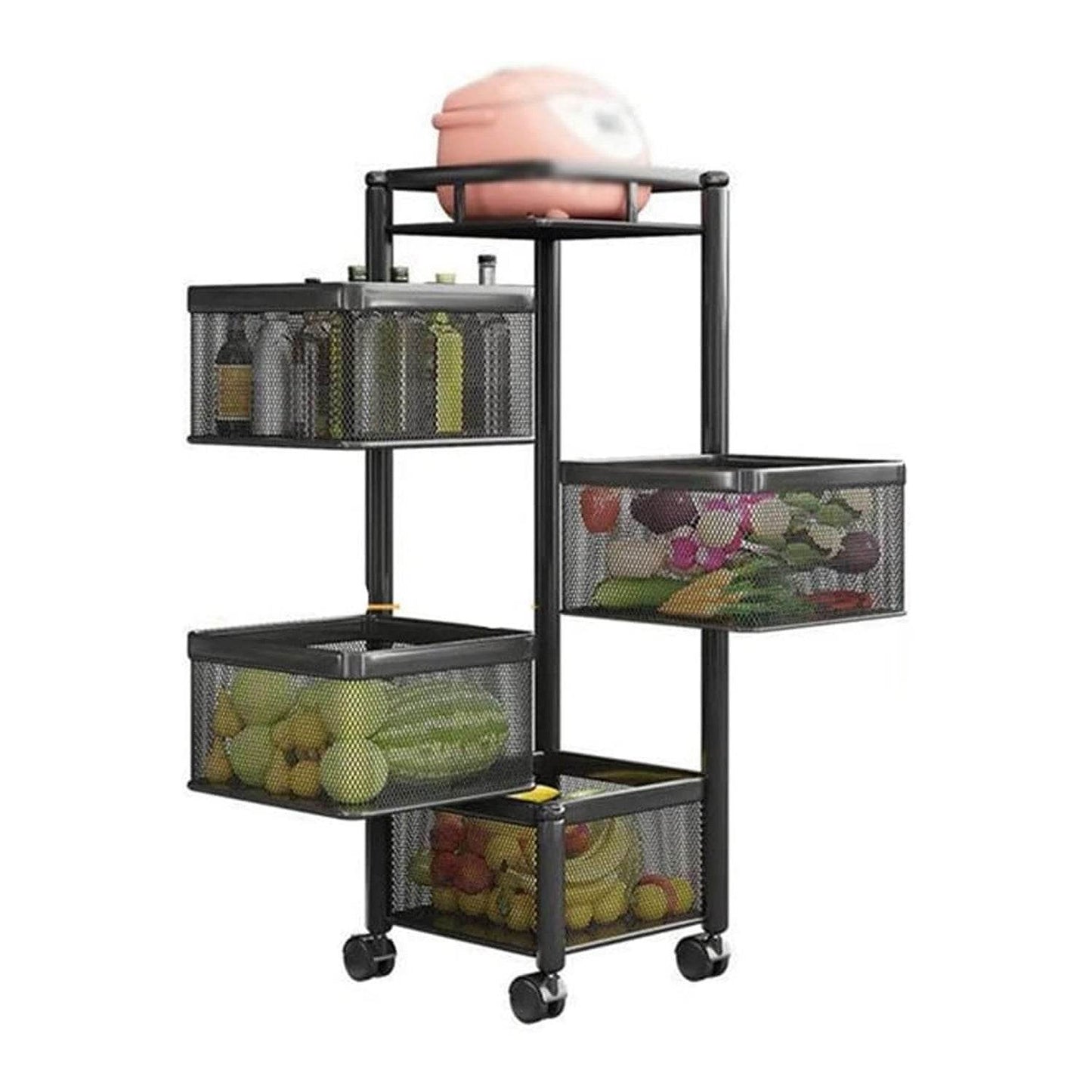 Metal High Qaulity Kitchen Trolley Kitchen Organizer Items And Kitchen Accessories - warehousetech13