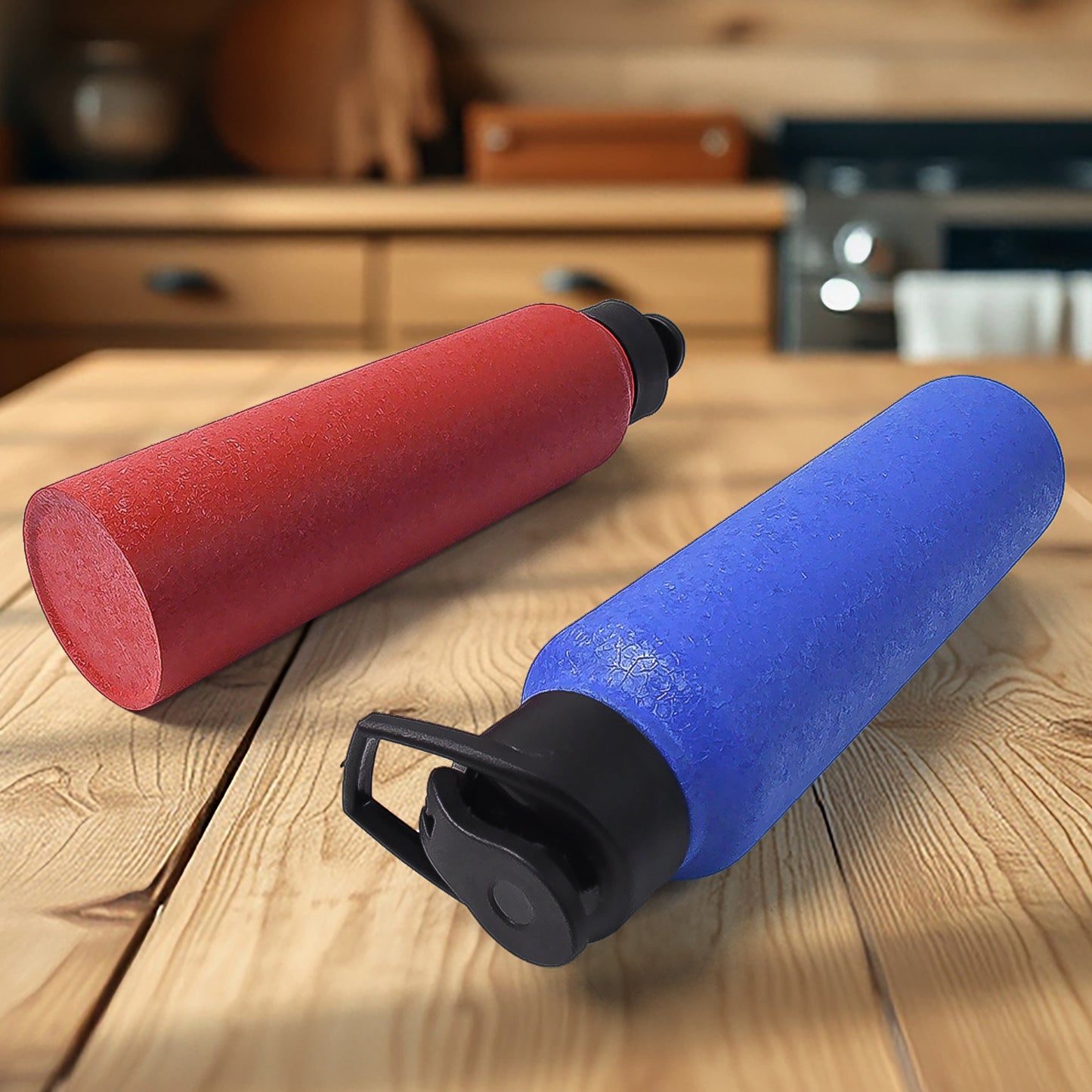 Stainless Steel Water Bottle Fridge Water Bottle (1000ml Mix Colour 1 Pc) - warehousetech13
