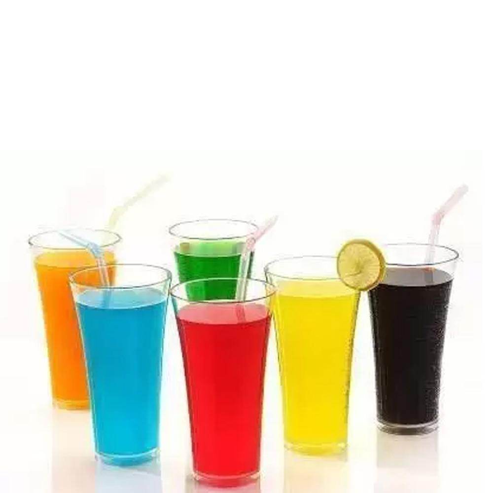 Stylish Look Plastic Juicy Glass Transparent Glasses Set 300ml (6pcs) - warehousetech13