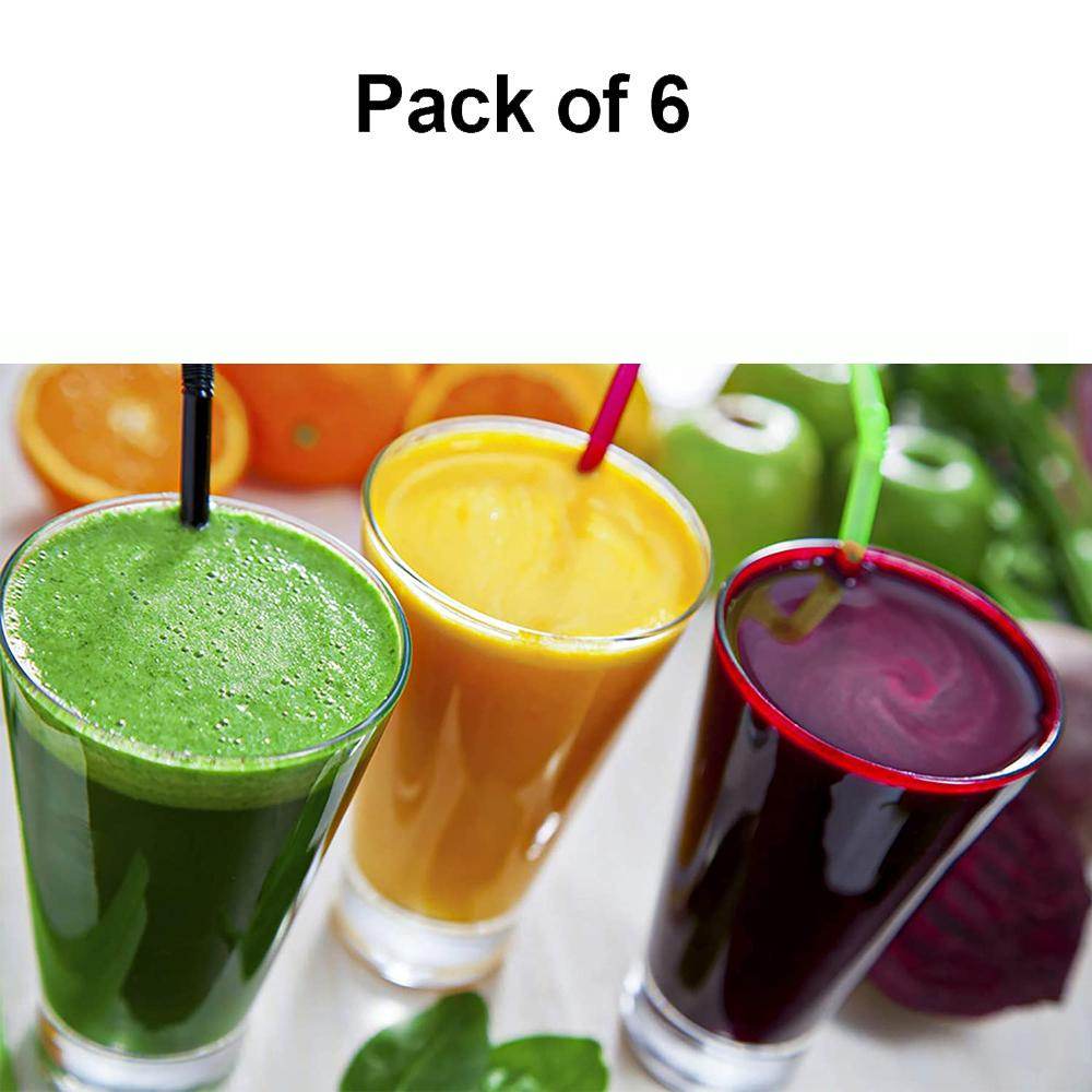 Stylish Look Plastic Juicy Glass Transparent Glasses Set 300ml (6pcs) - warehousetech13