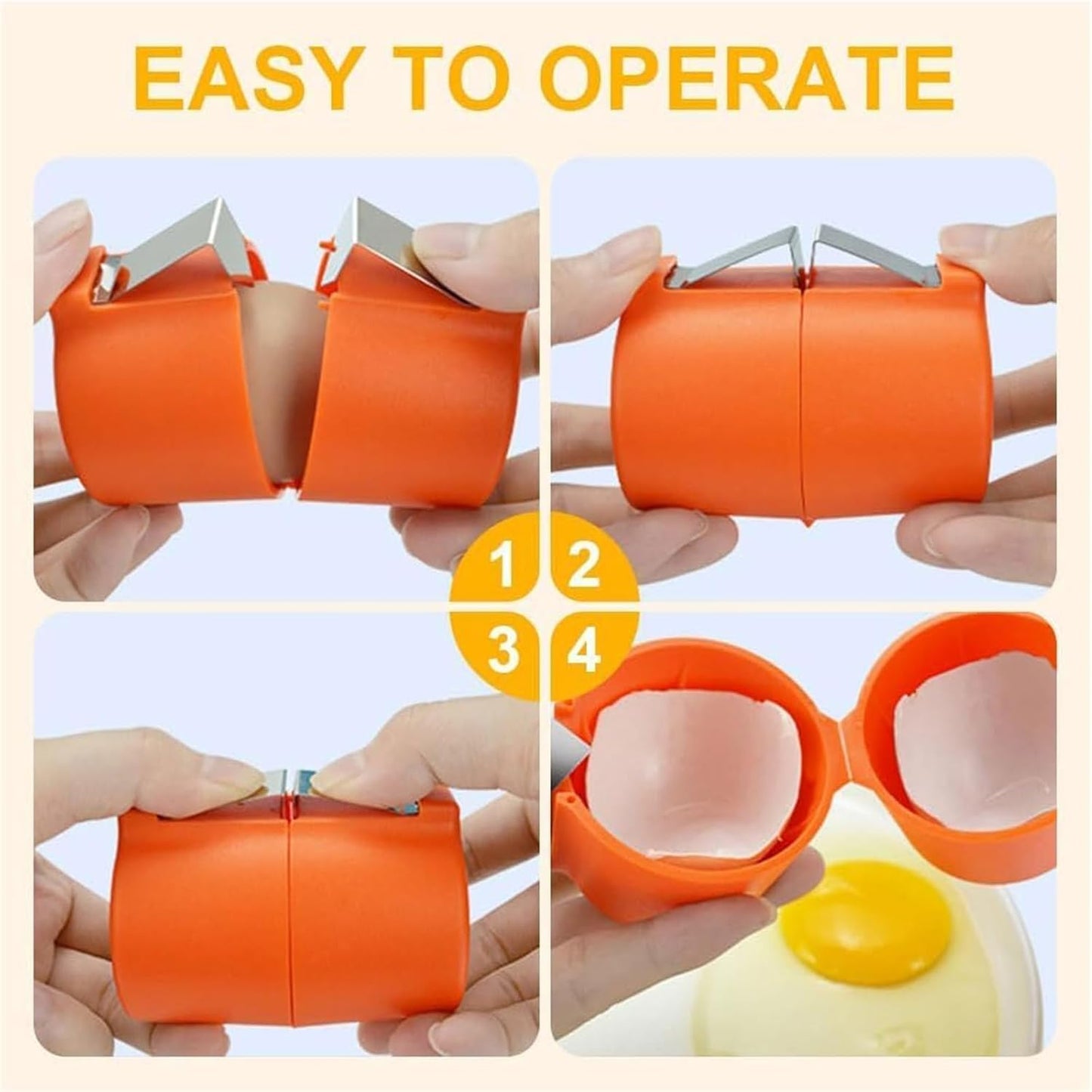 Egg Shell Opener Egg Cracker Tool For Raw Eggs Handheld (1 Pc) - warehousetech13