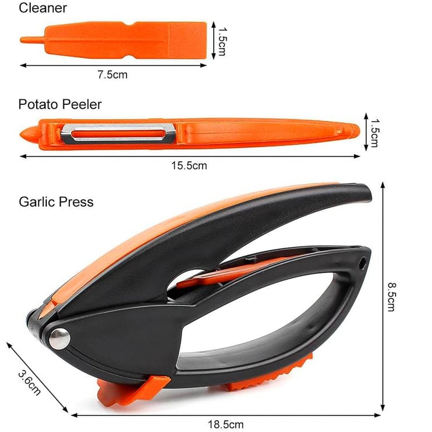Multifunctional Garlic Press Garlic Mincing Crushing Tool (1 Pc) - warehousetech13